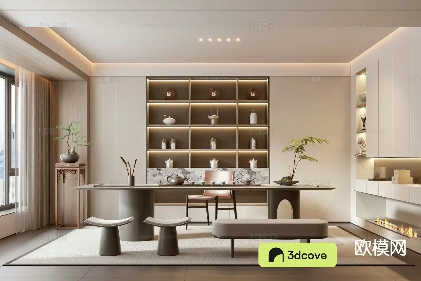 Modern tea room