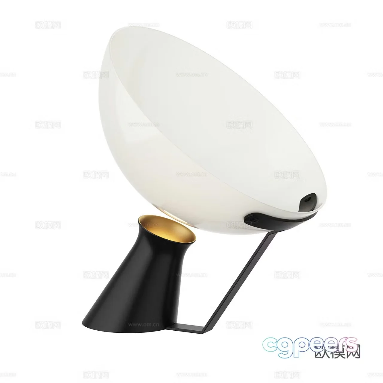 Karakter modern desk lamp retro desk lamp glass desk lamp metal desk lamp 3d model