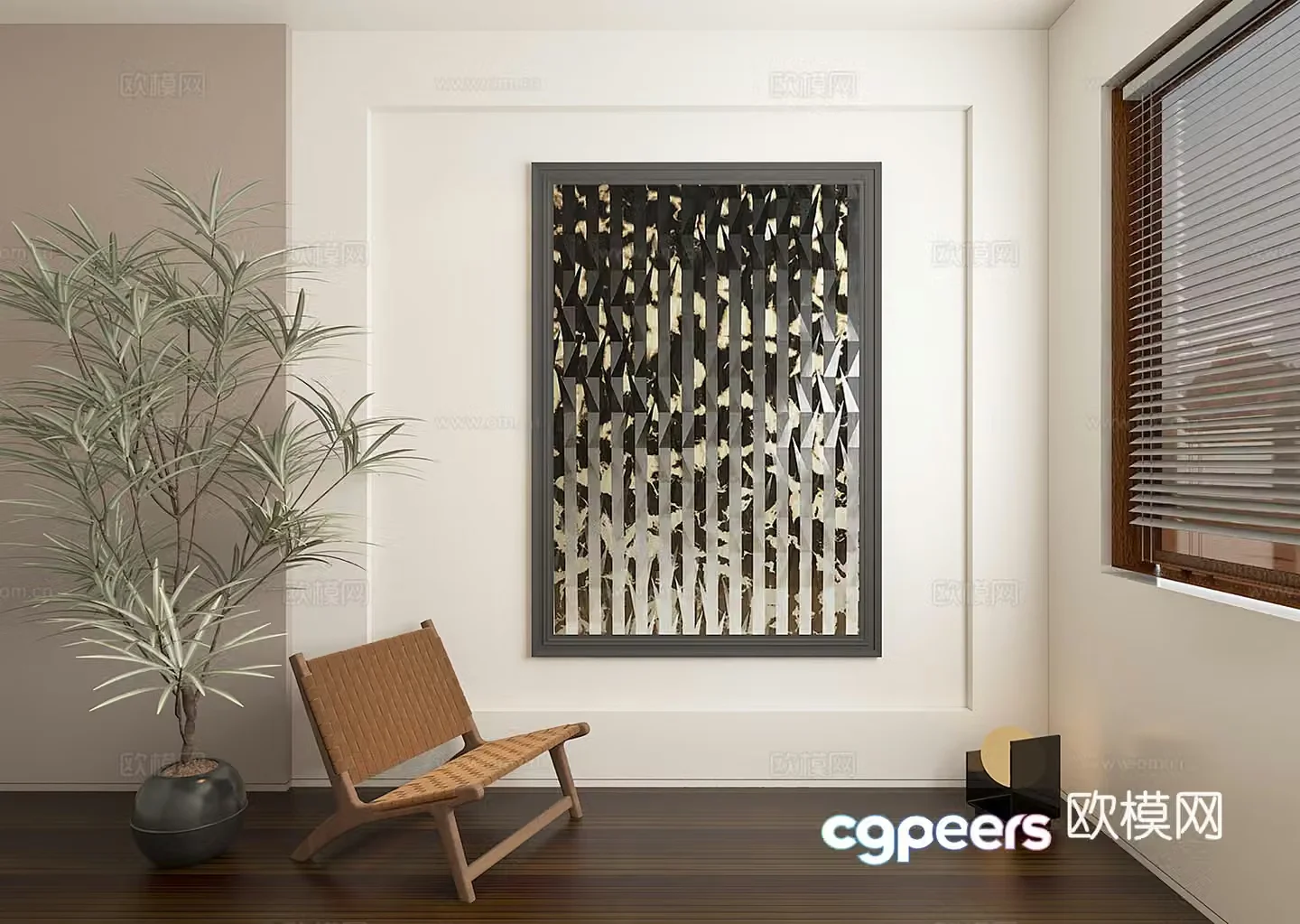 3D model of jujifeng decoration painting