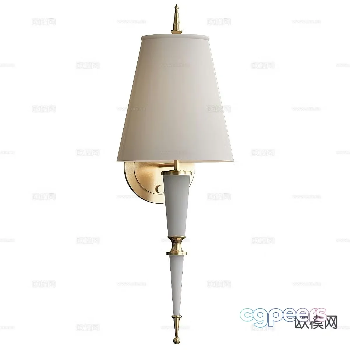 Light luxury wall lamp 3D model
