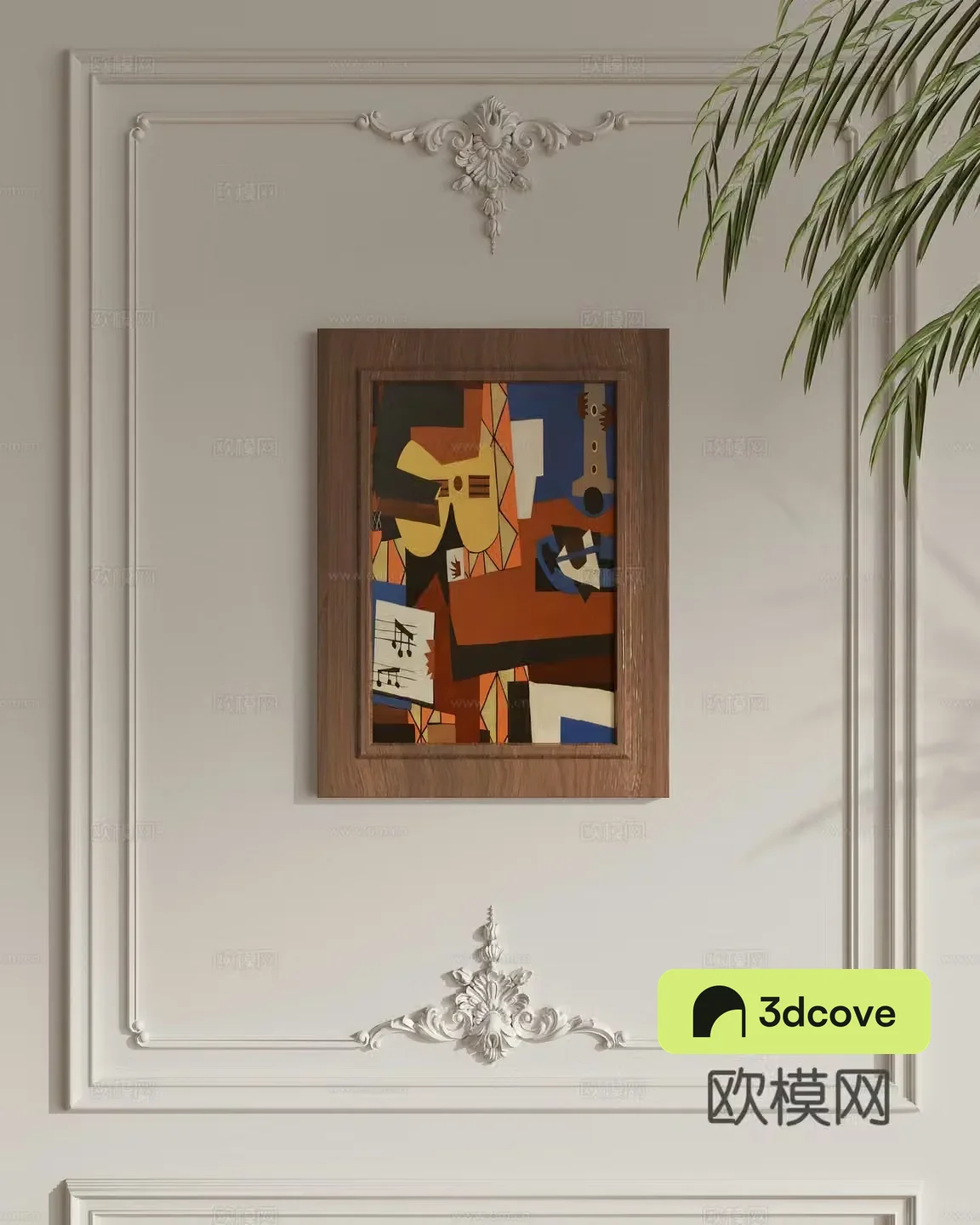 French hanging painting abstract painting decorative painting