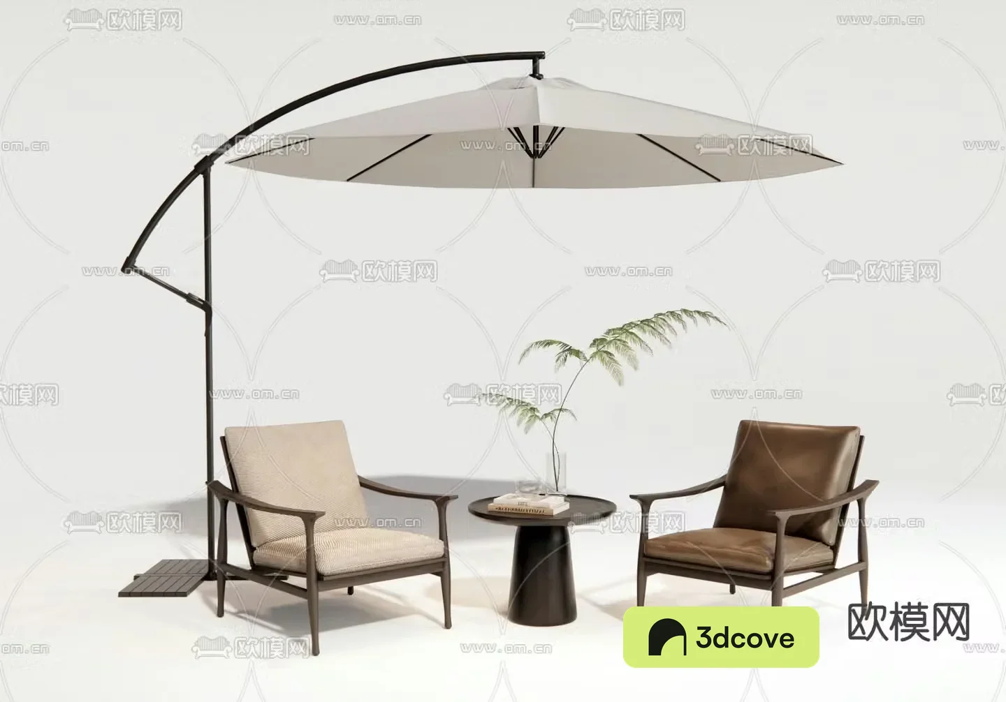 Wabi-sabi outdoor chair leisure chair table