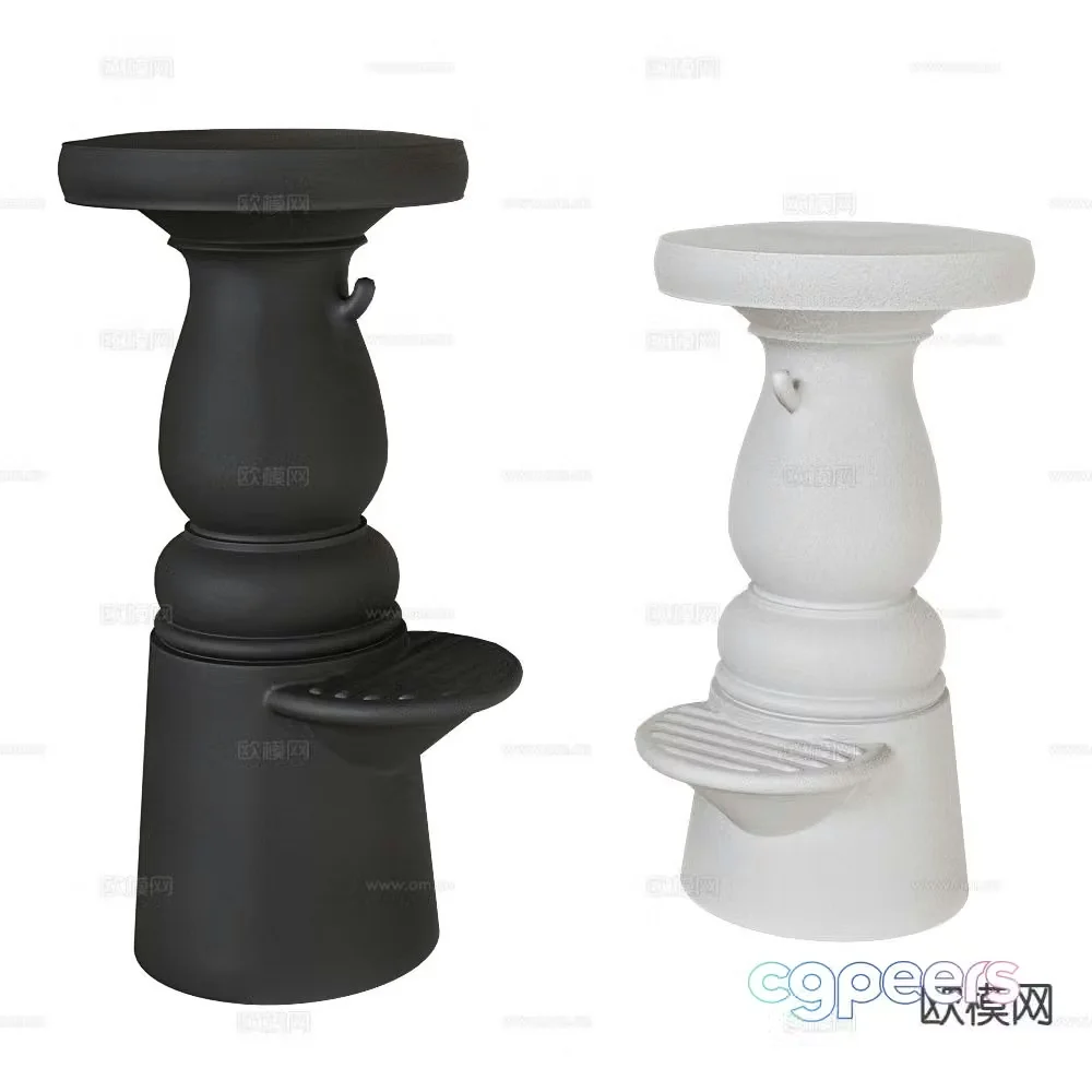 Moooi bar stool bar stool high stool 3d model