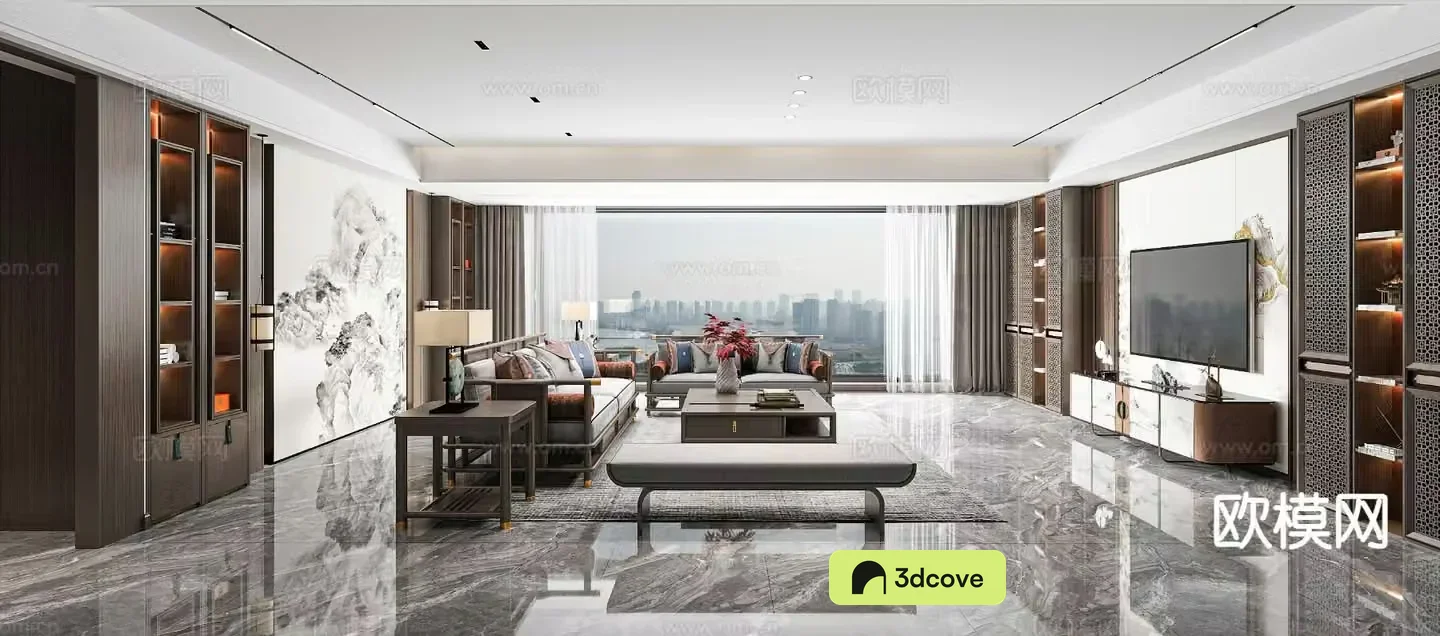 New Chinese style living room