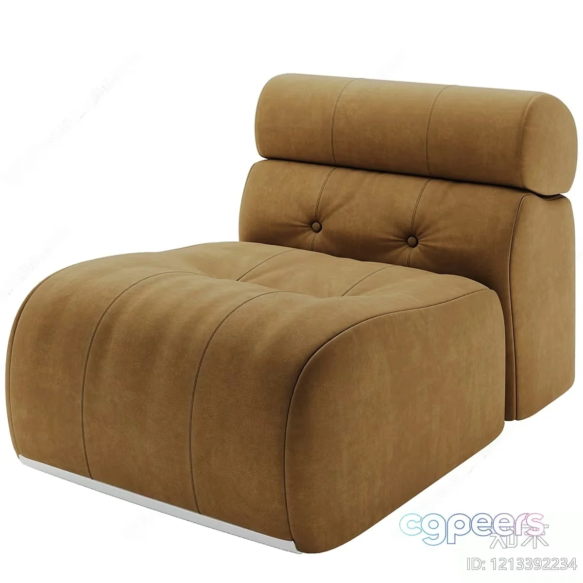 Modern Tan Chair 3D Model – 16422 – VRAY Render
