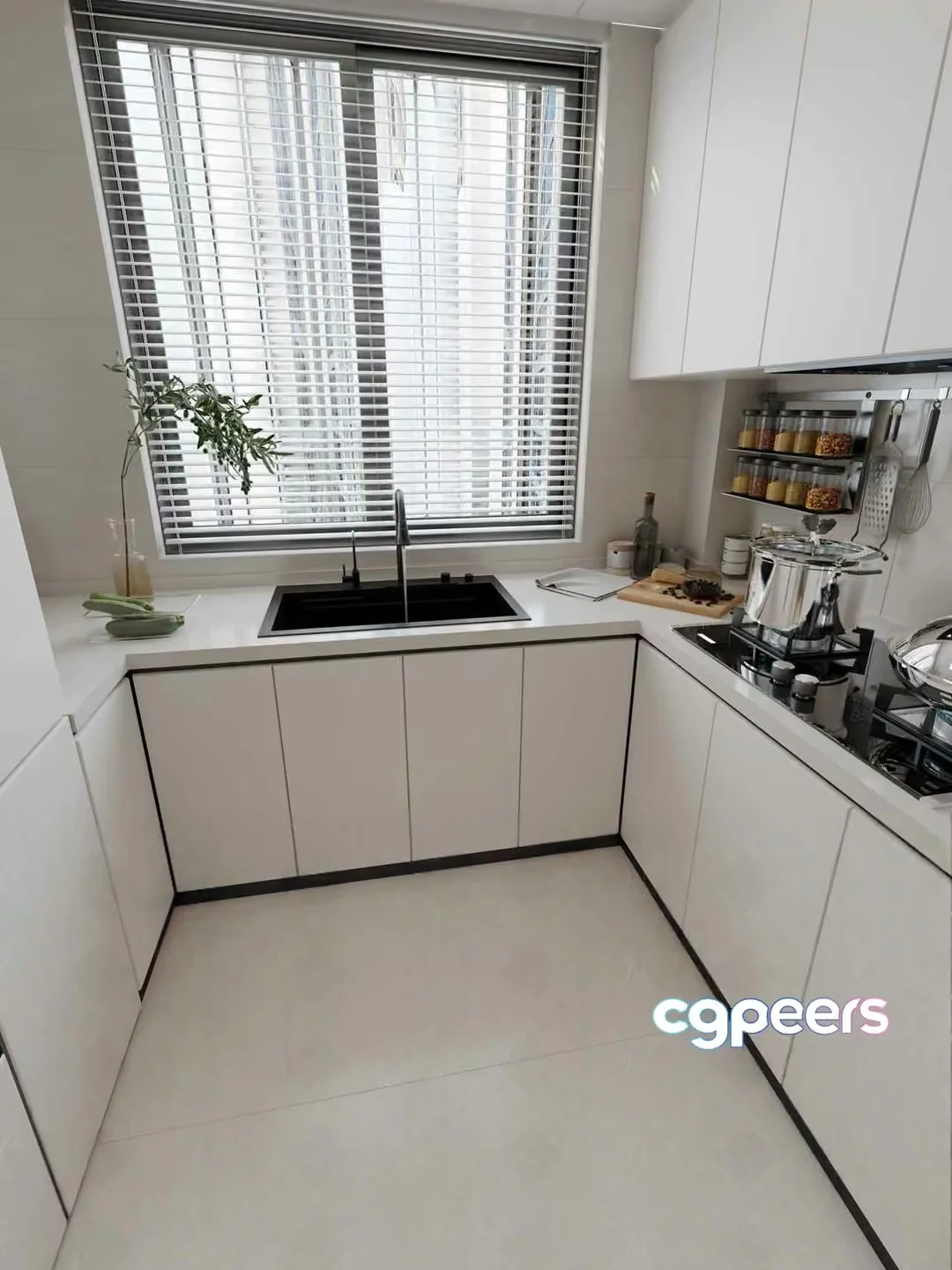 Modern Kitchen 3D Model – 178 – VRAY Render