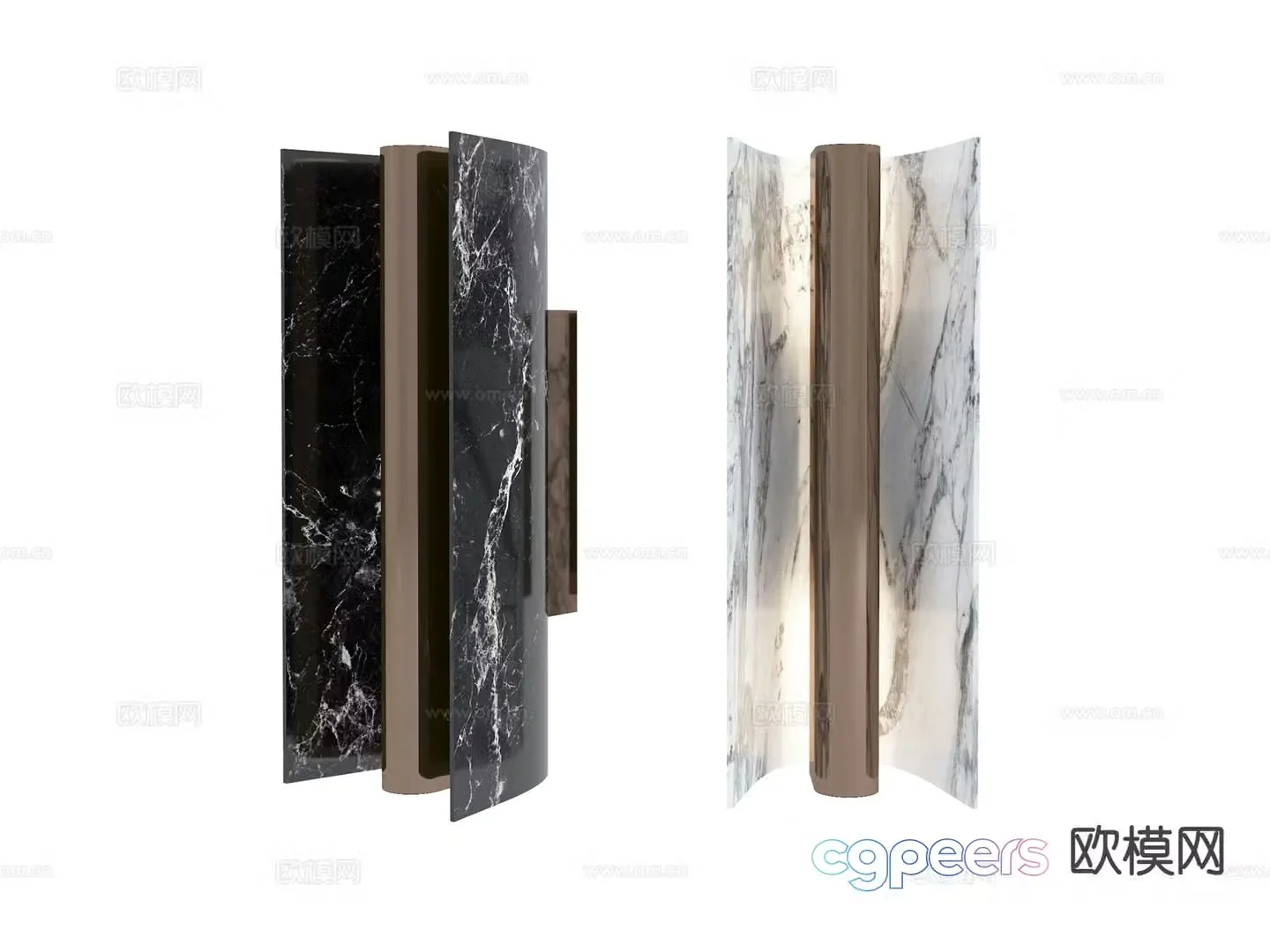 visionnaire light luxury wall lamp 3d model