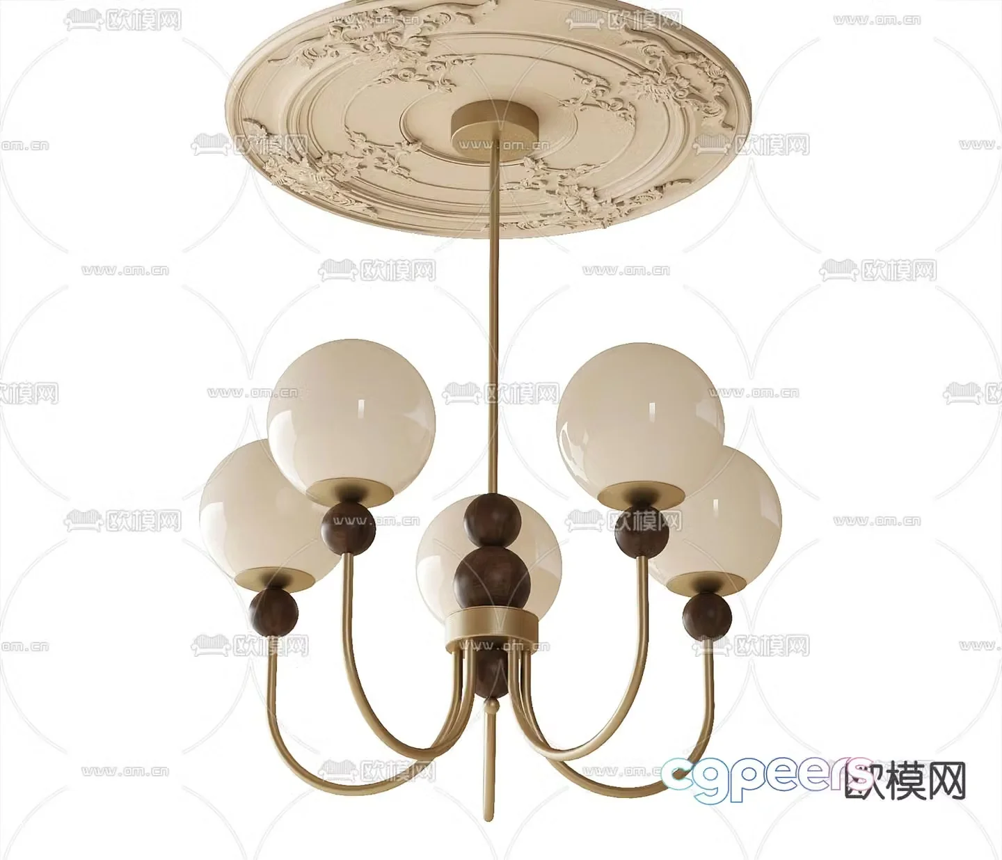 French chandelier 3d model