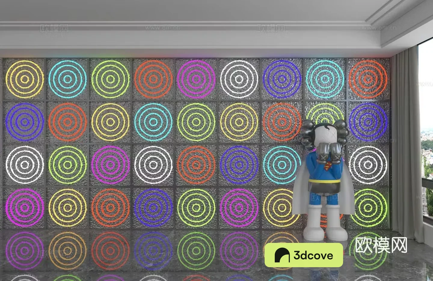 Modern background wall