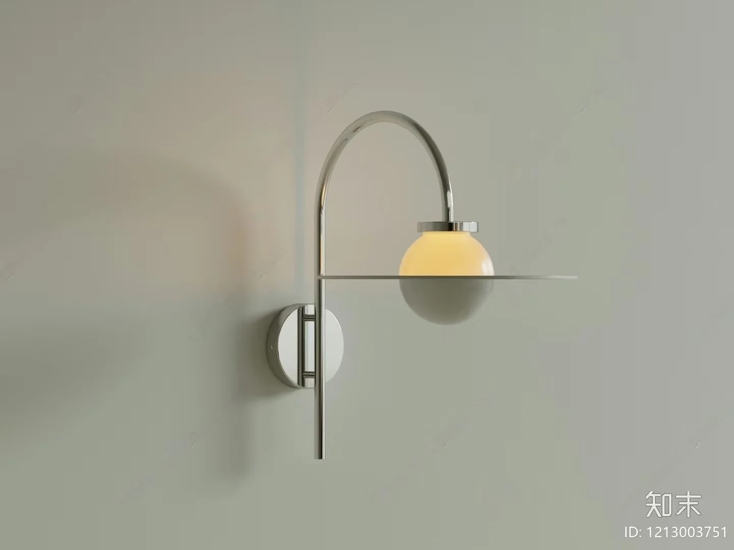 Gold Light Fixture 3D Model – 20993 – VRAY Render
