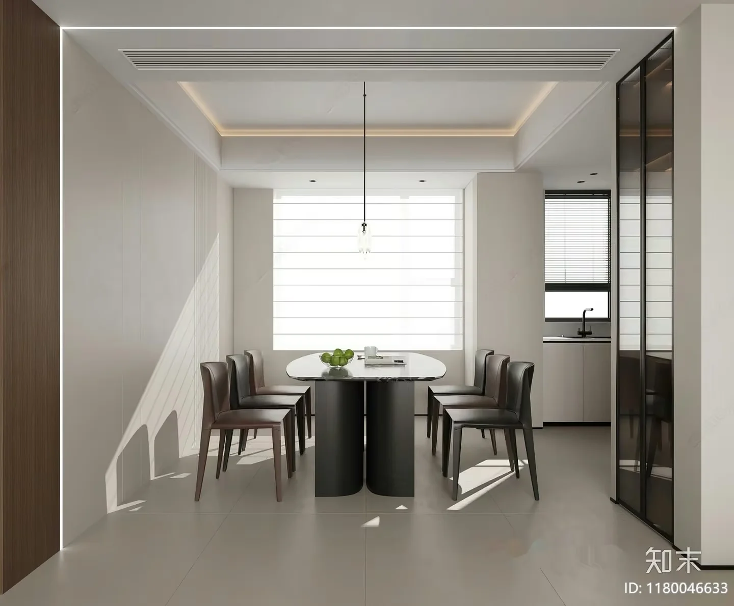 Modern Dining Room 3D Model – 17810 – CORONA Render