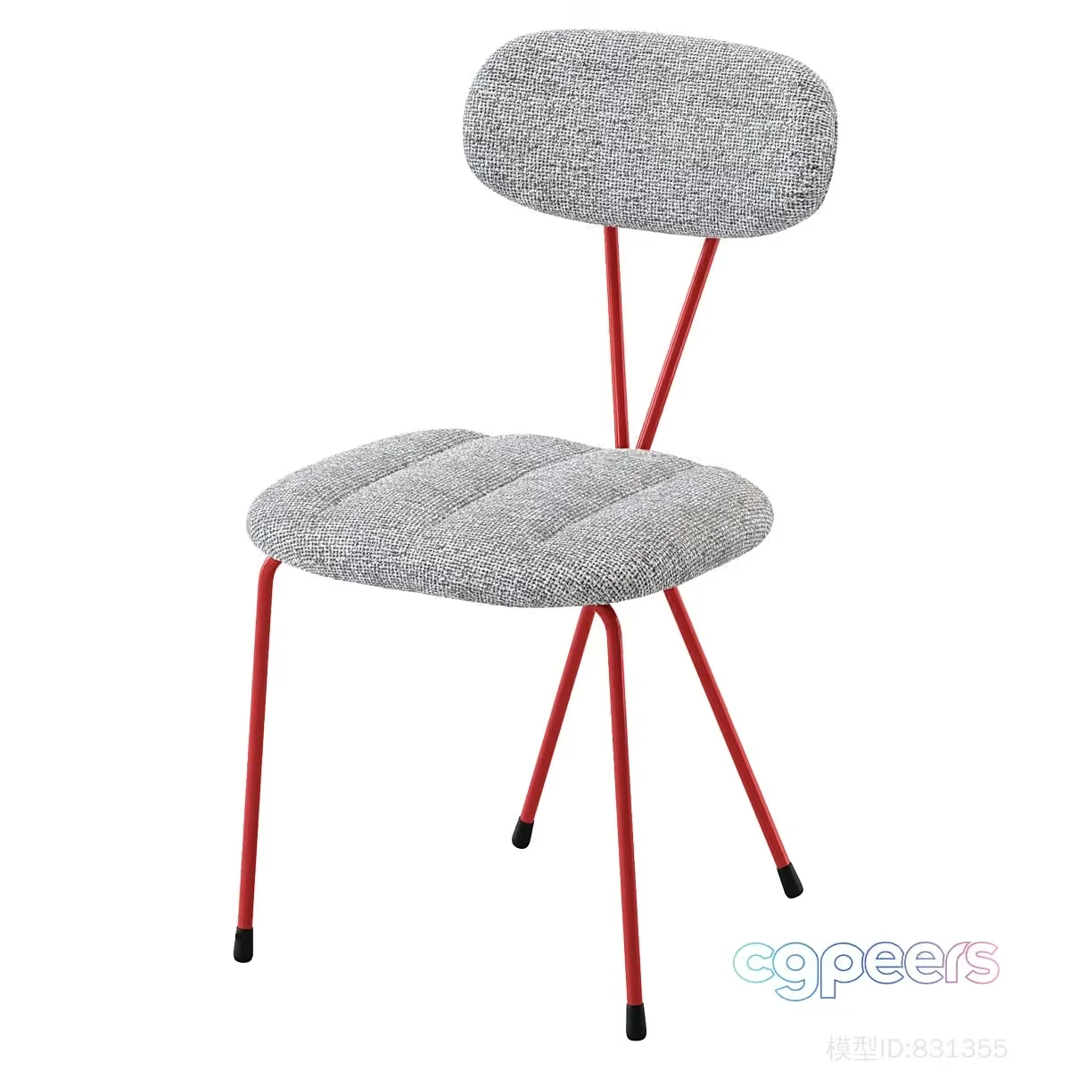 Red And Gray Chair 3D Model – 6337 – VRAY Render