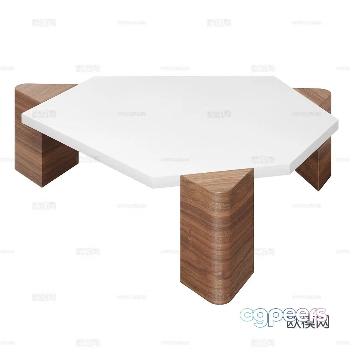 Nordic coffee table 3d model