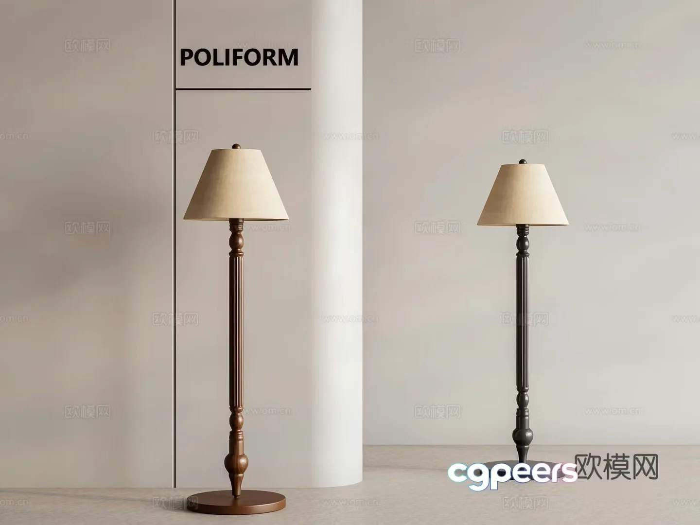 French floor lamp retro floor lamp Chinese retro floor lamp French retro floor lamp 3d model