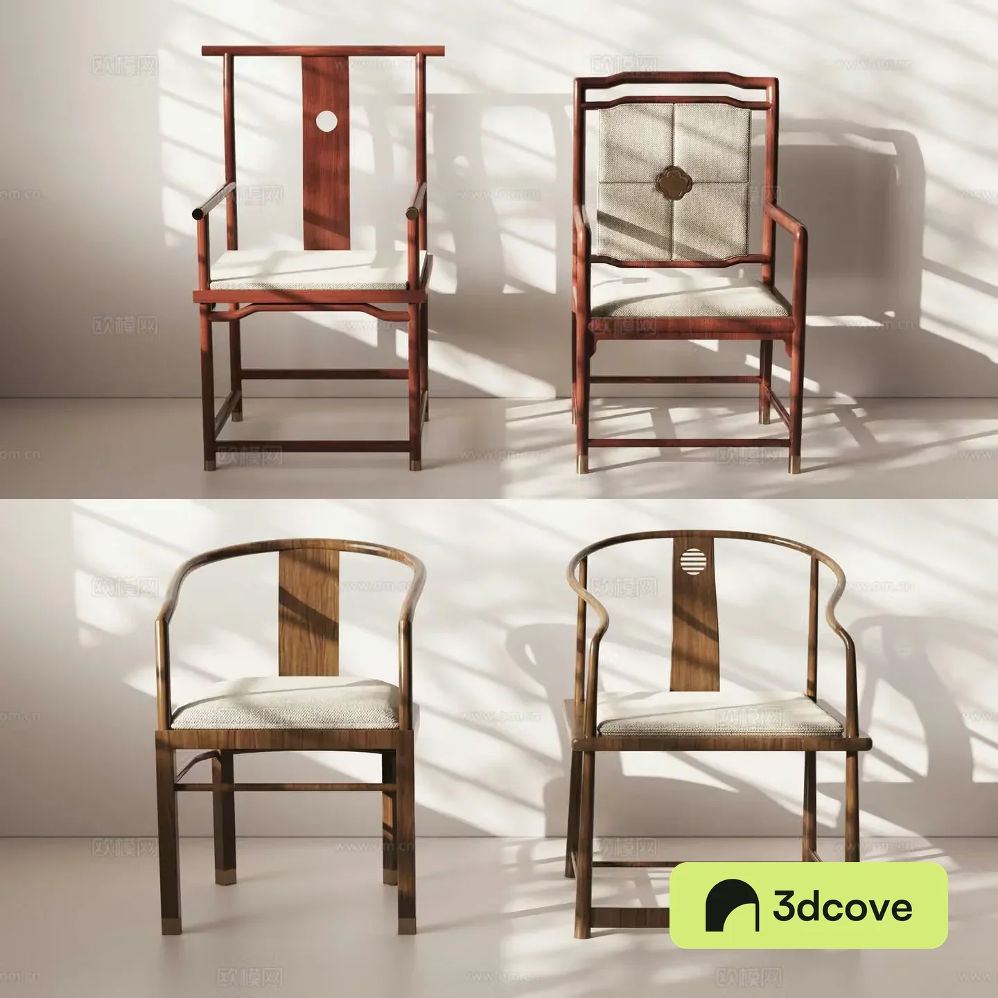 New Chinese style chair single chair Taishi chair