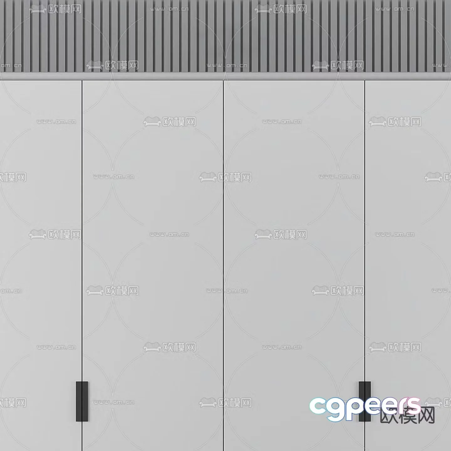 Modern wardrobe 3d model