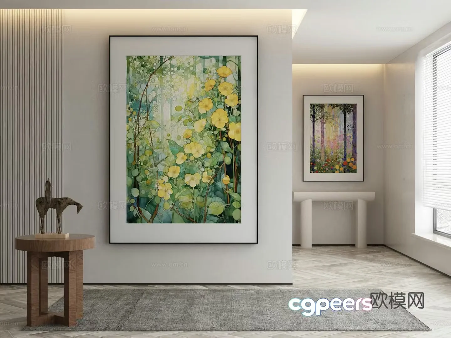 Modern decorative painting 3d model