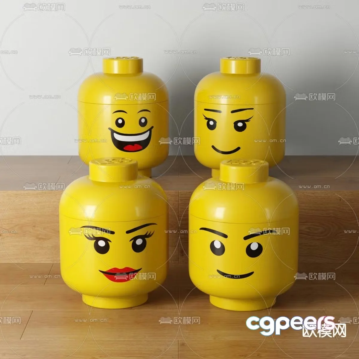 Modern children’s building blocks lego toy 3d model