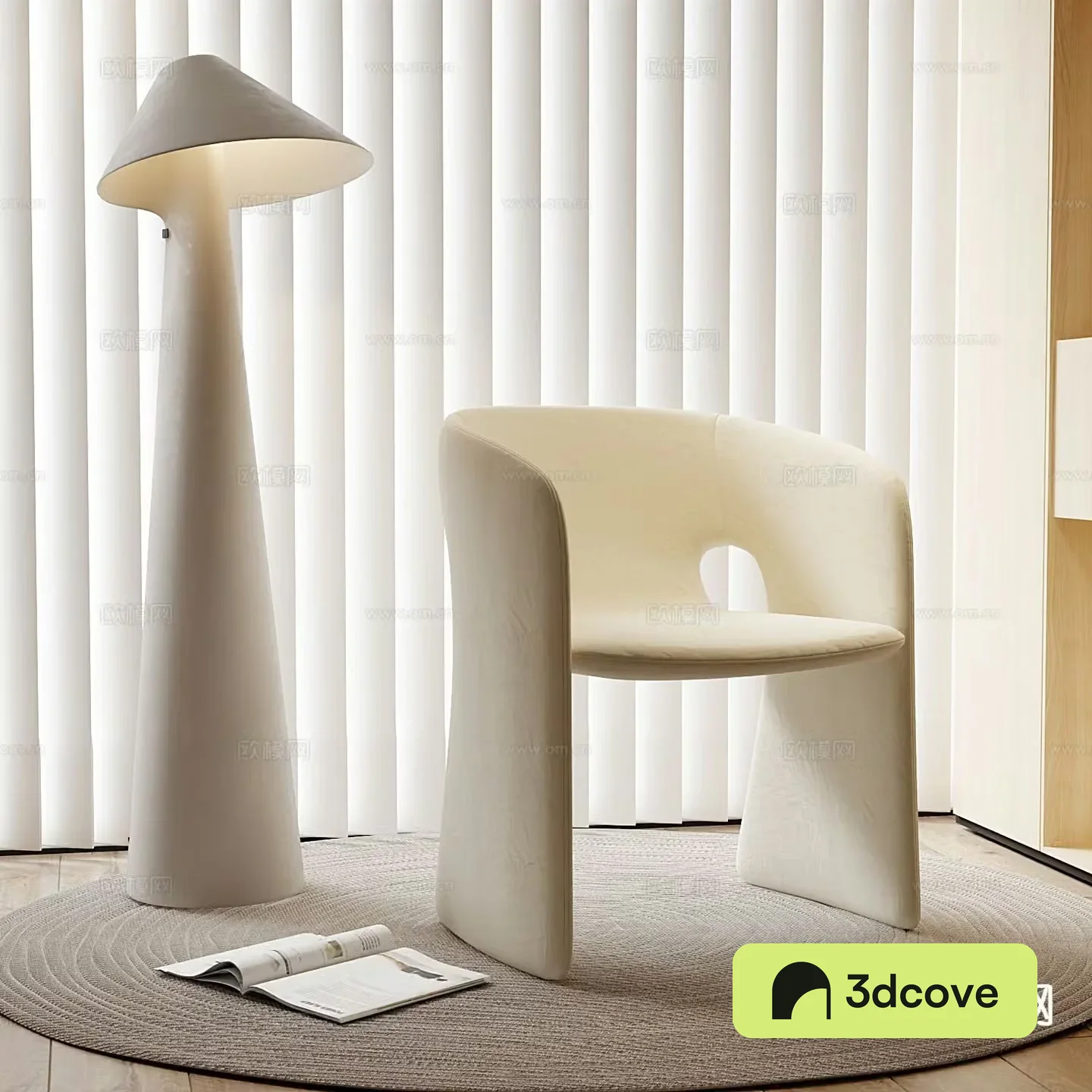 Cream style chair leisure chair