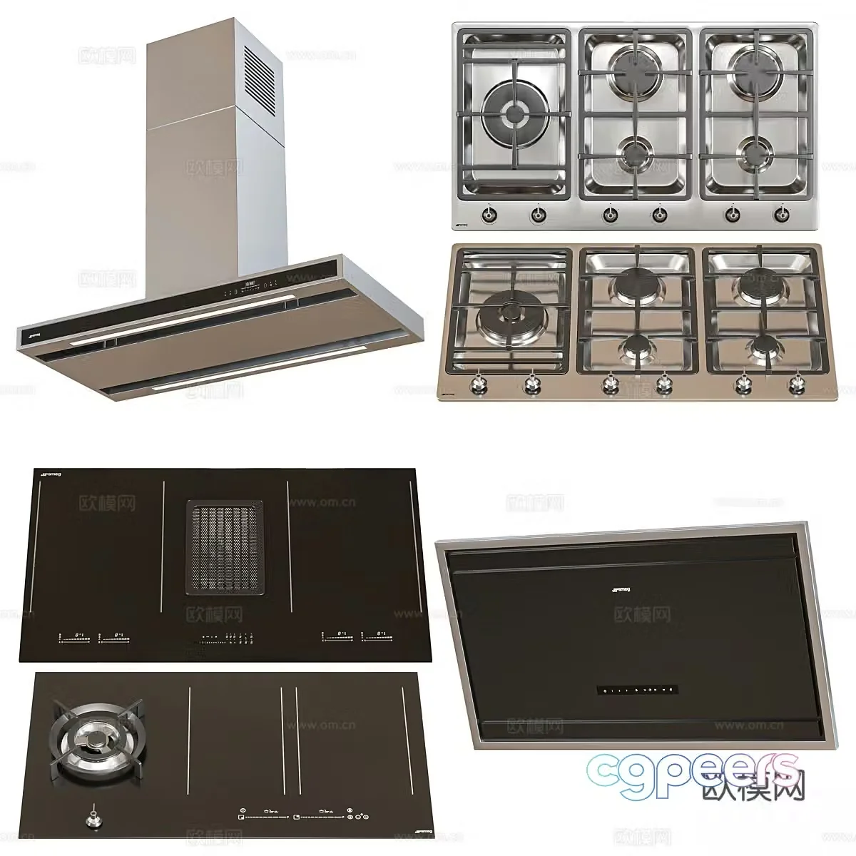 Modern Kitchen Electric 3D Model