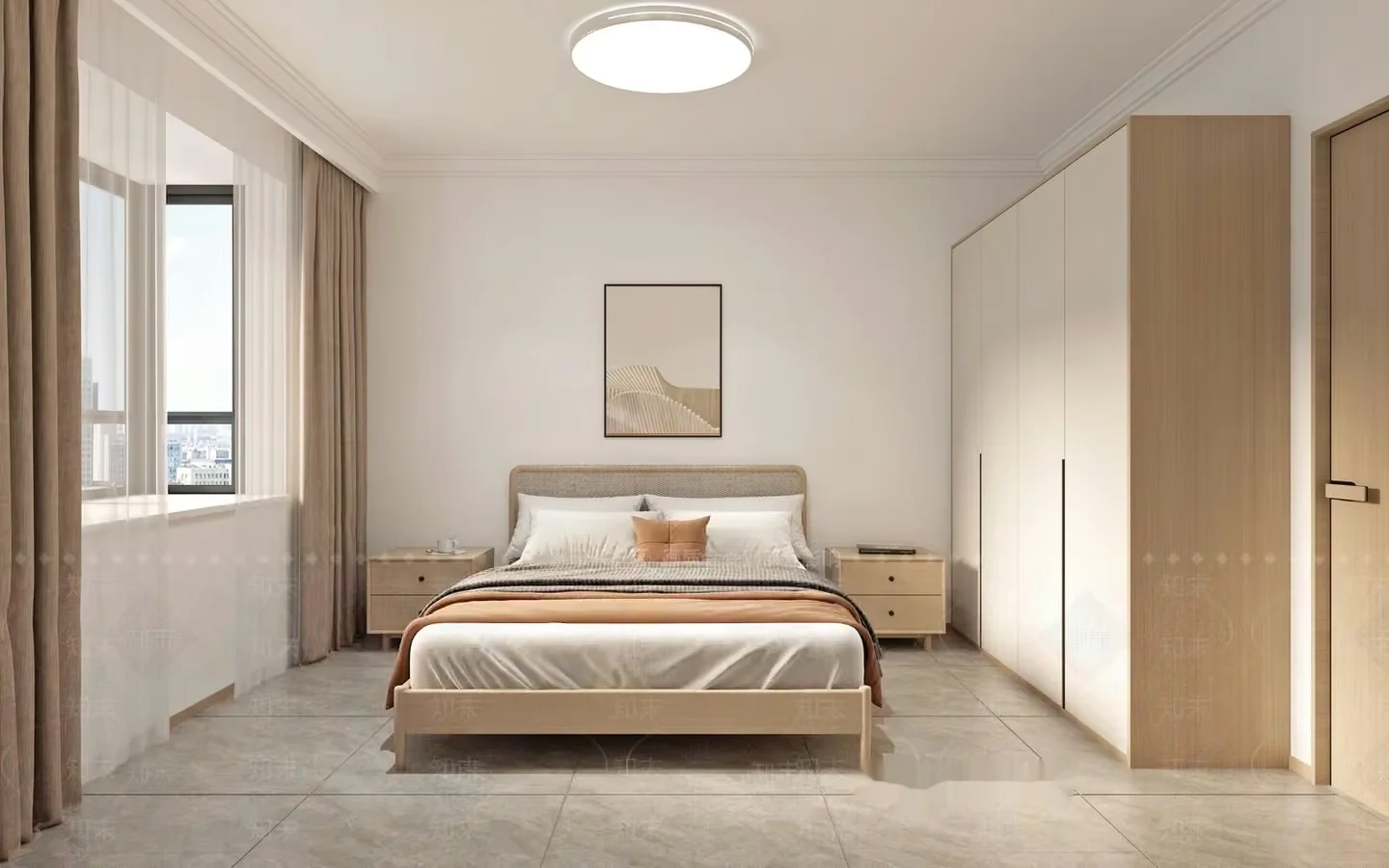 Cozy Bedroom 3D Model – 20061 – VRAY Render