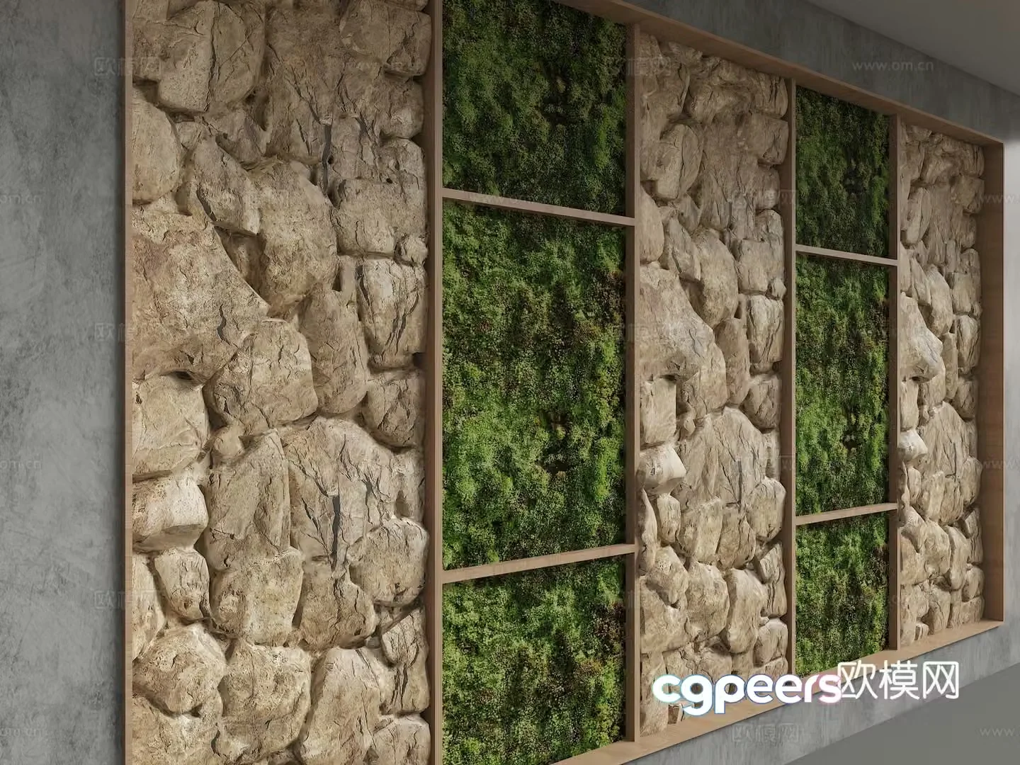 Modern background wall 3d model