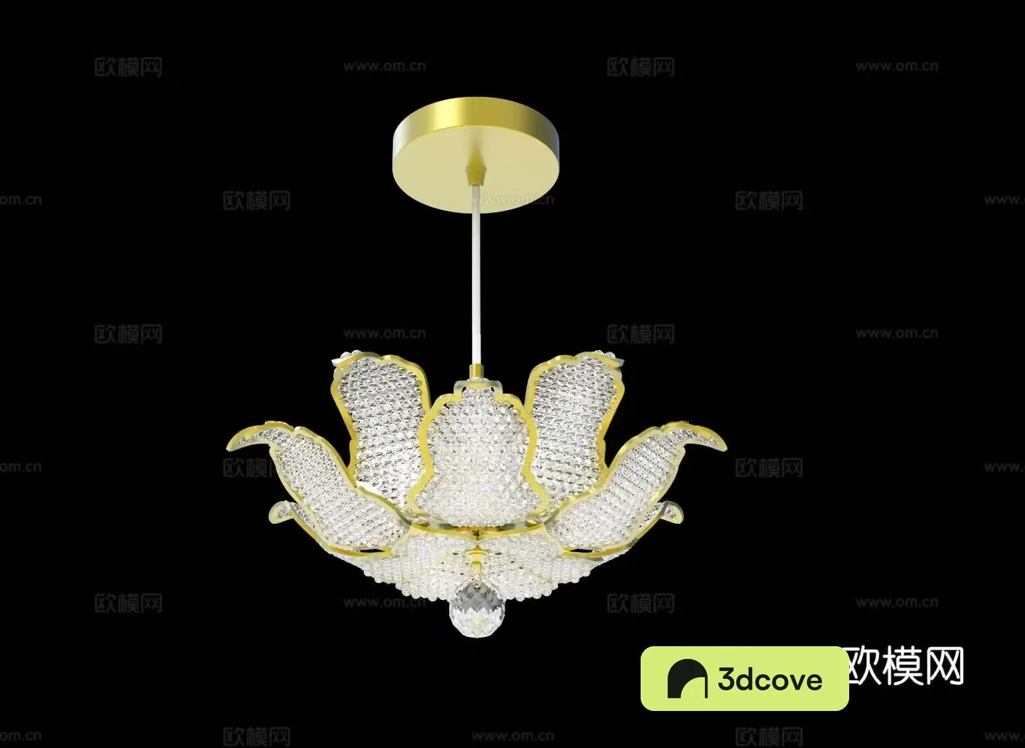 French crystal lamp