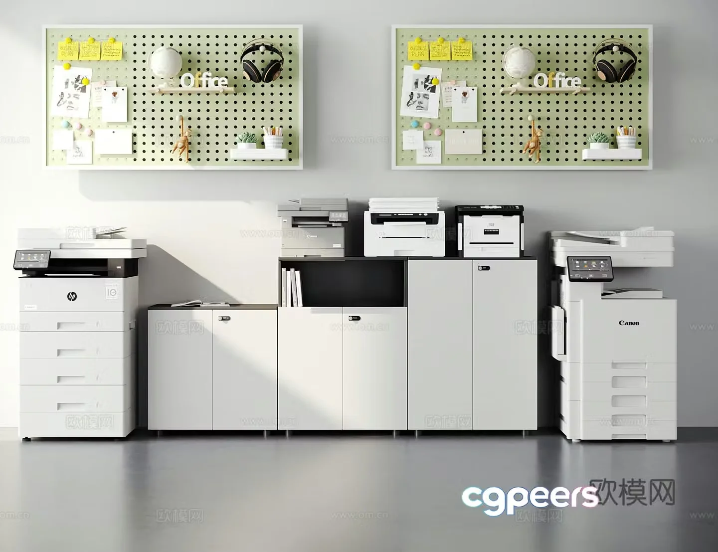 Printer File Cabinet 3D Model