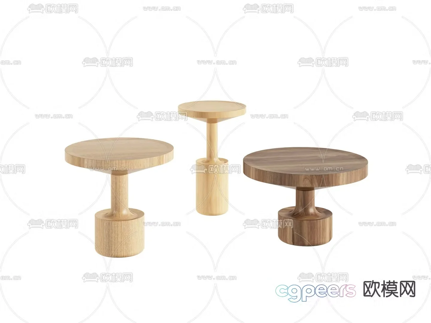 side angle circle 3D model