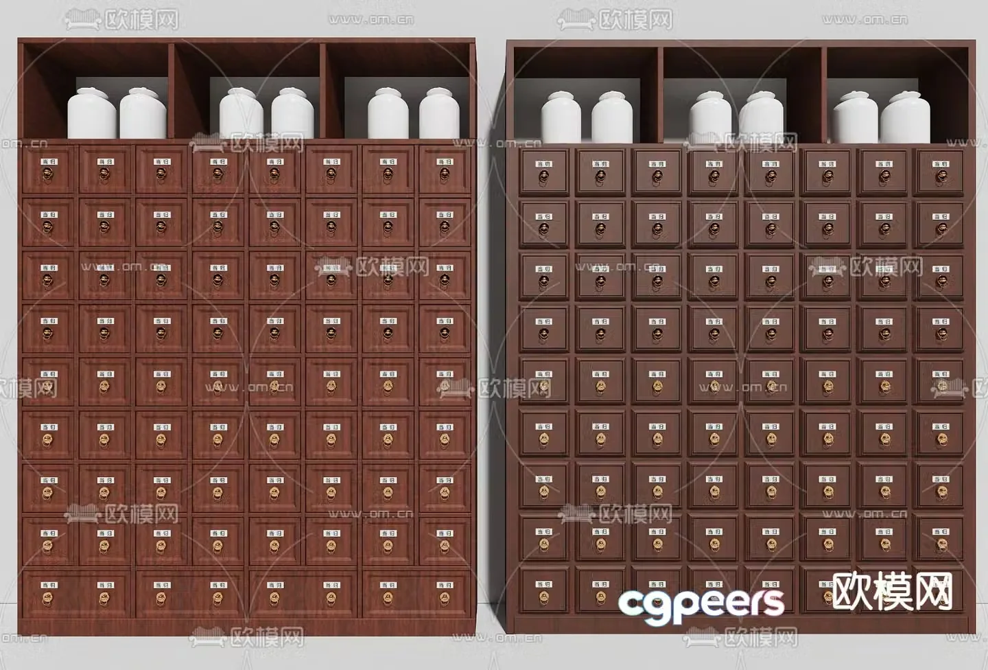 Traditional Chinese medicine cabinet Traditional Chinese medicine cabinet 3D model