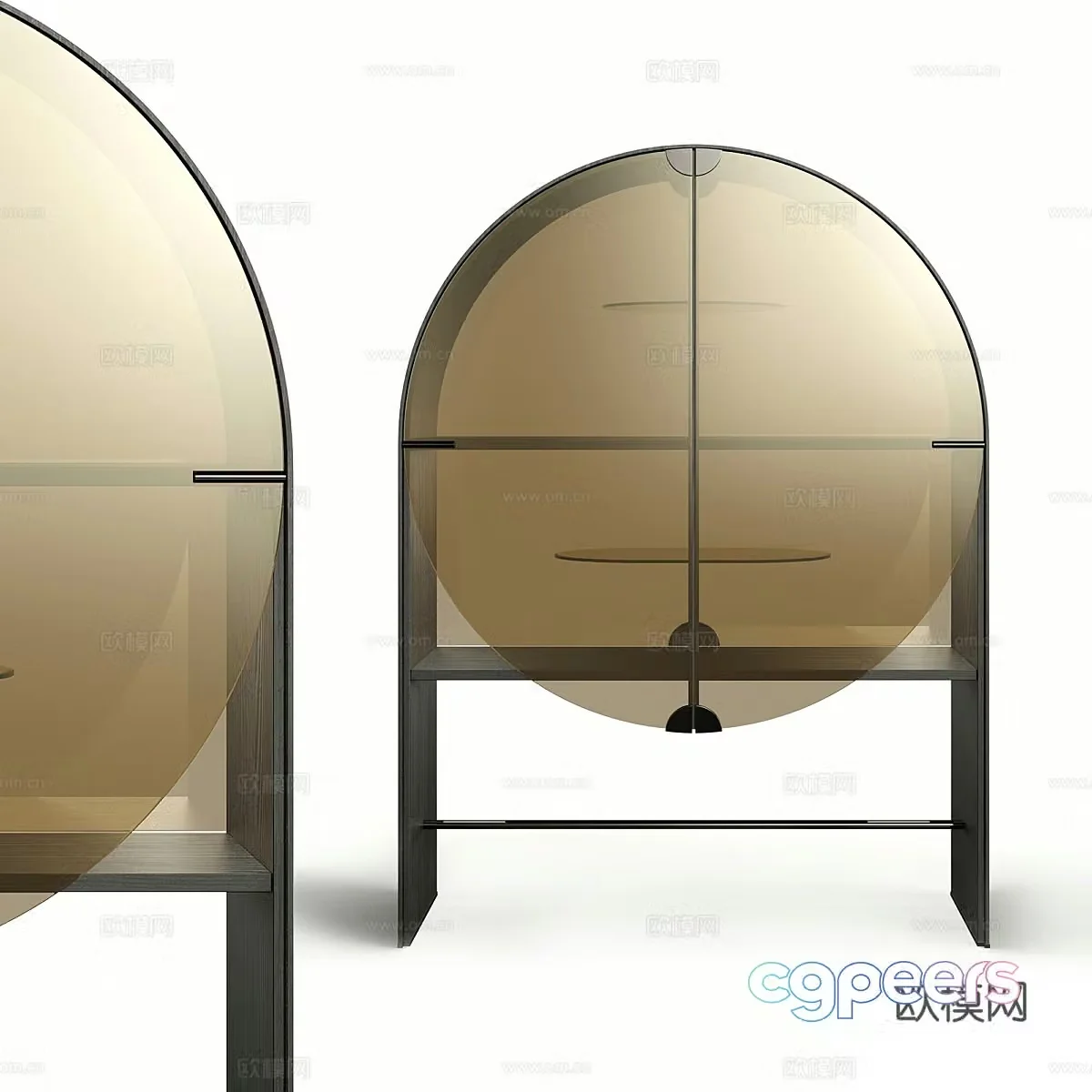Italian minimalist Gallotti Radice Credence sideboard 3D model