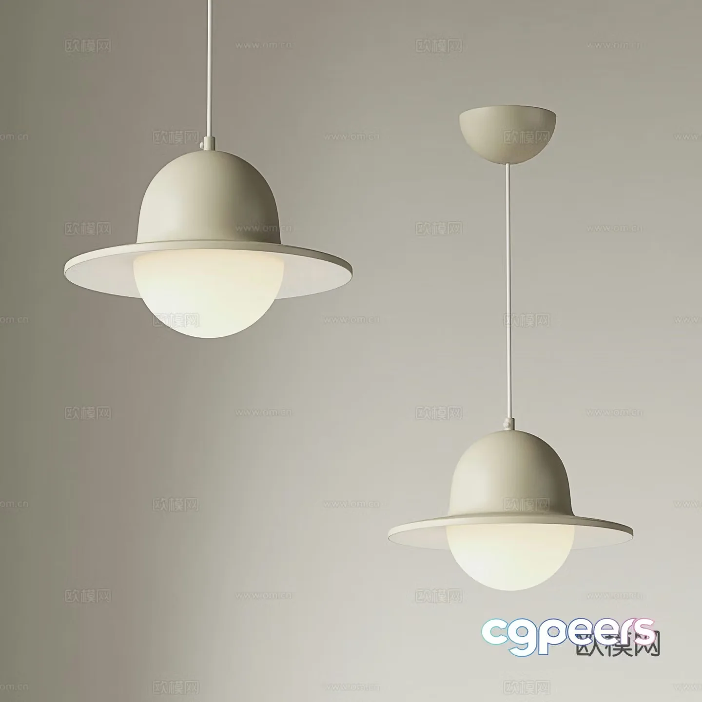Modern dining room chandelier entrance chandelier 3d model