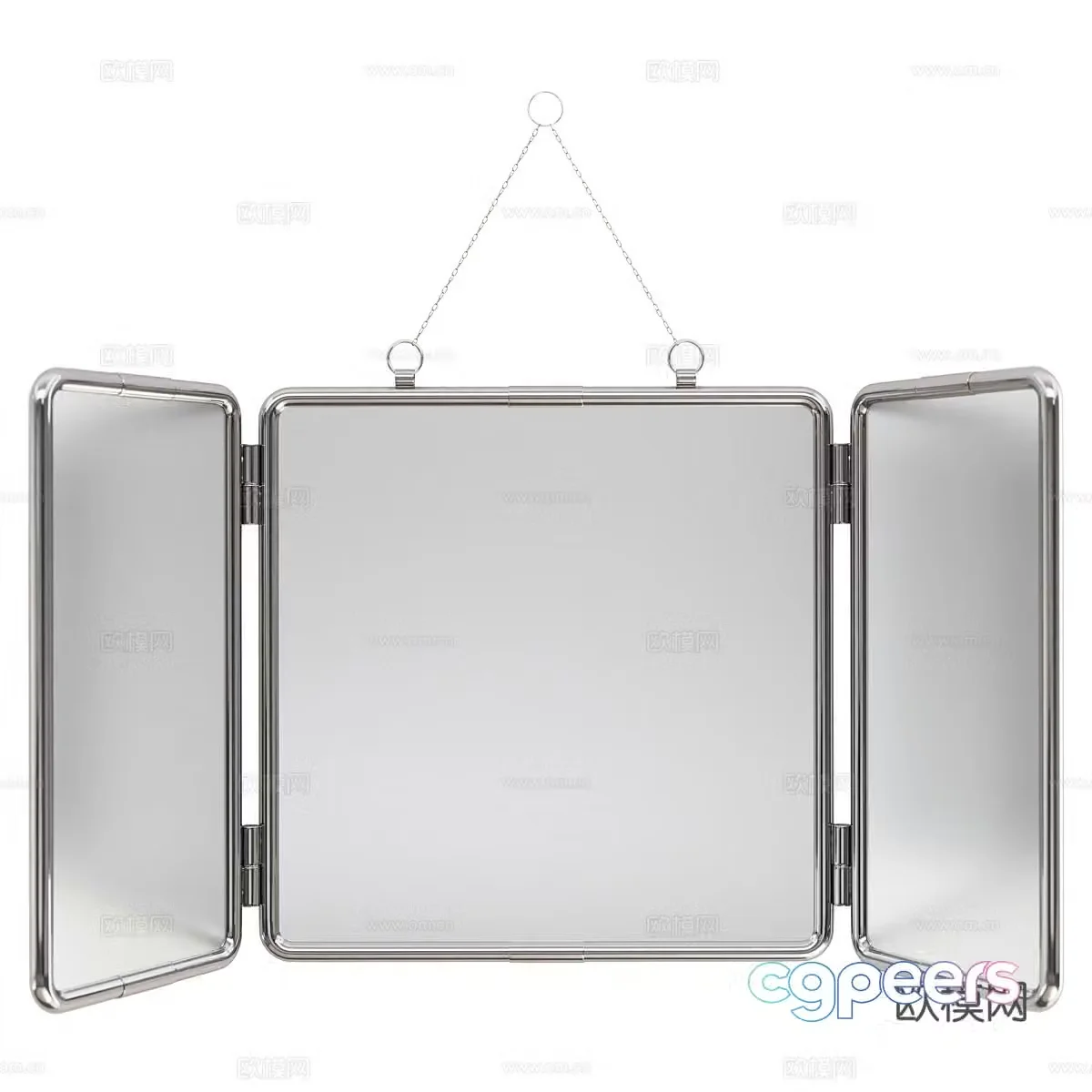 Modern folding hanging mirror 3d model