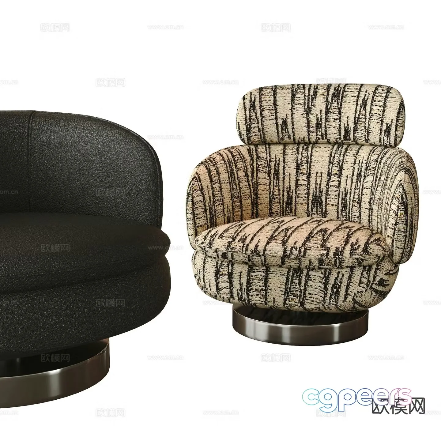 Modern chair sofa chair leisure chair 3d model