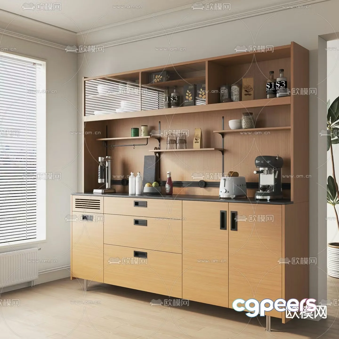 Nordic sideboard 3d model
