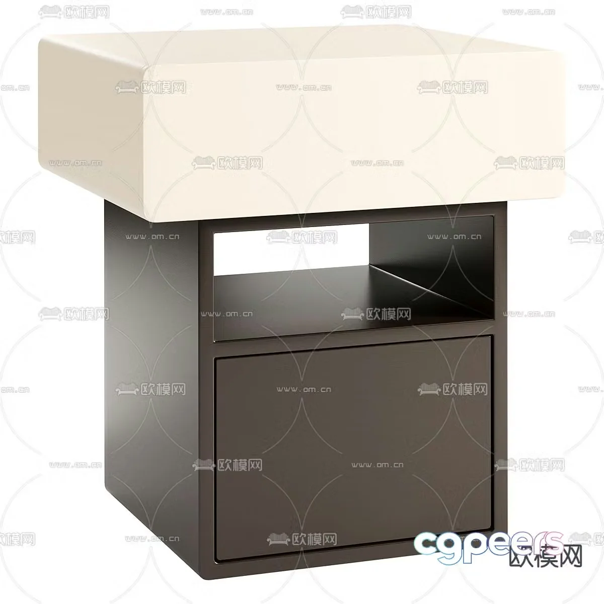 Modern bedside table 3d model