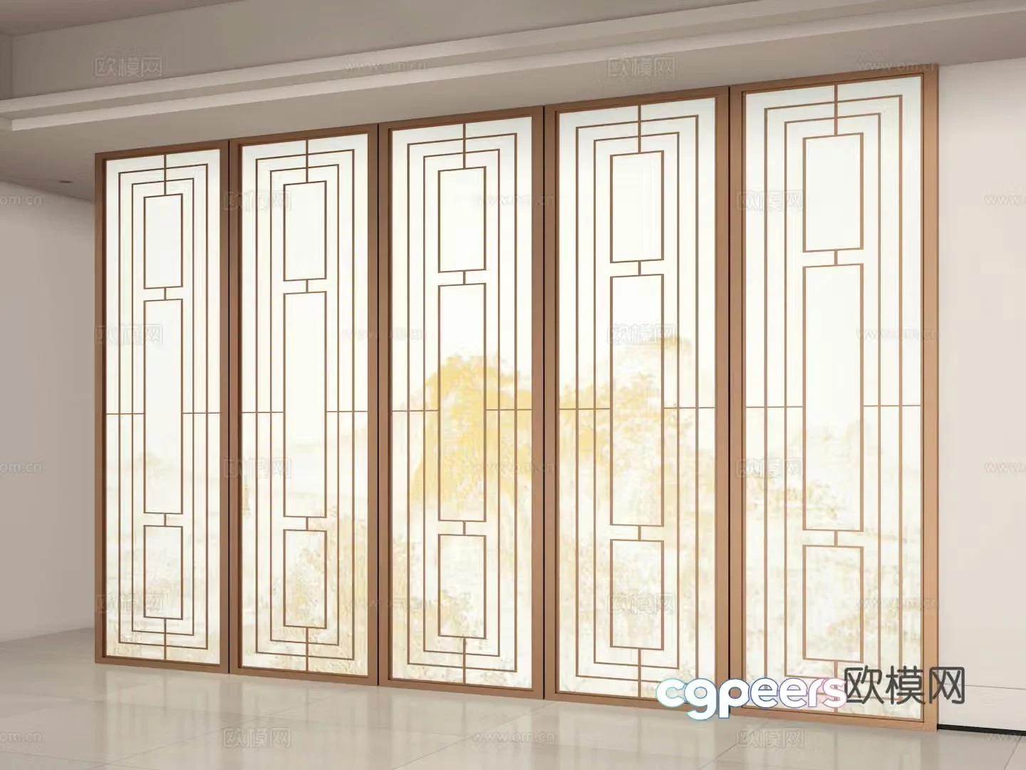 Partition wall 3d model