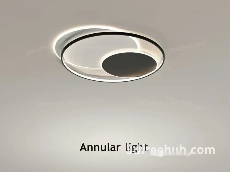 The Image Features A Modern Light Fixture With A Sleek Design 3D Model – 23580 – VRAY Render