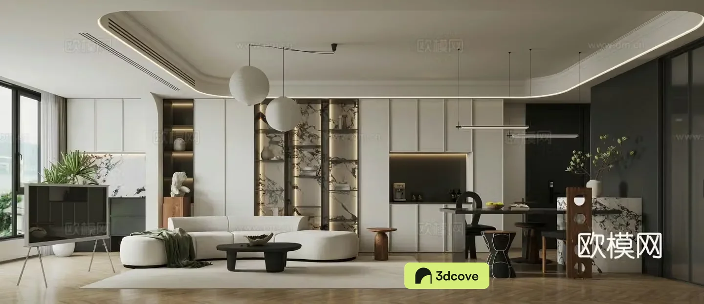 French medieval living and dining room
