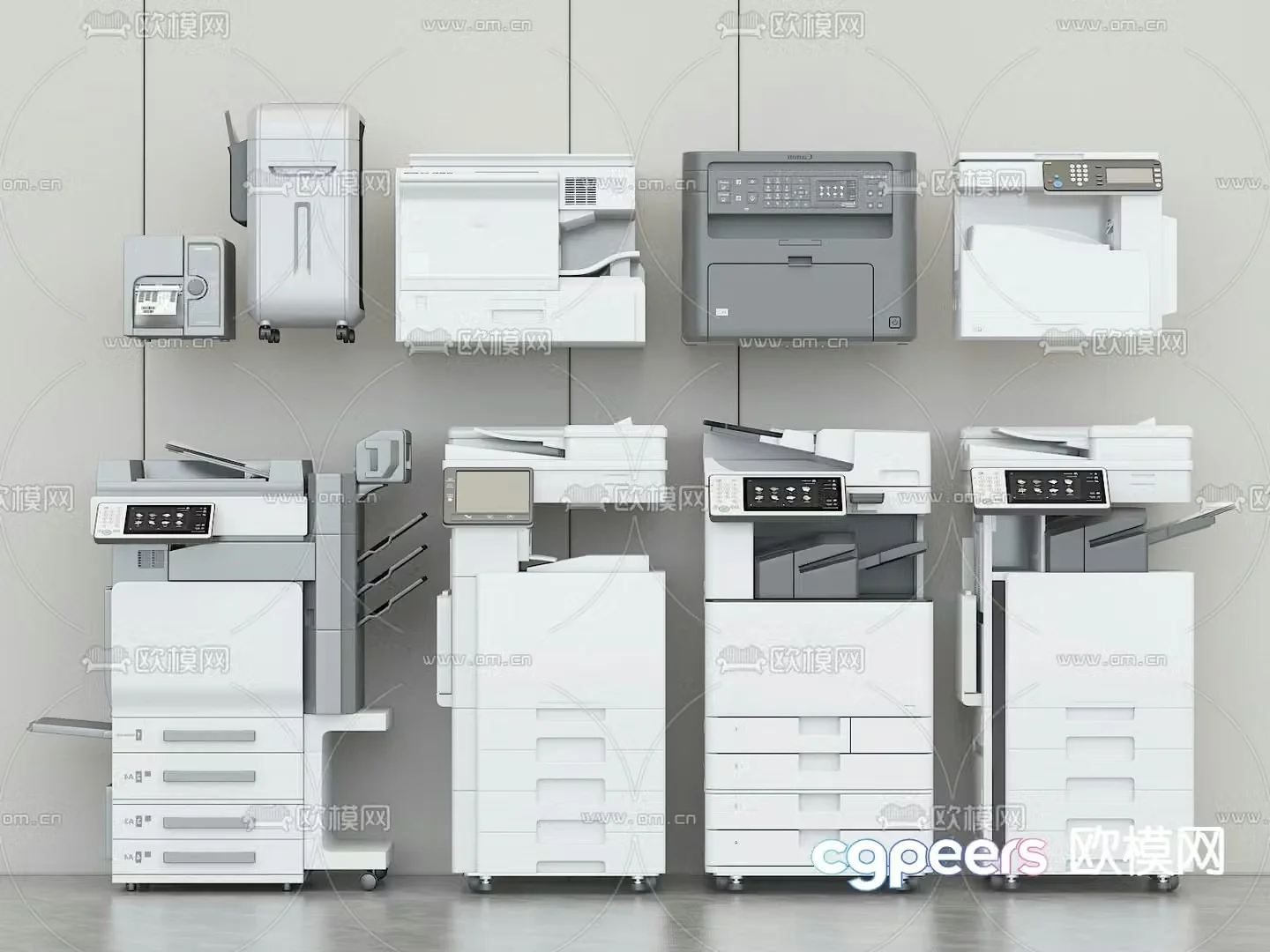 printer copier 3d model