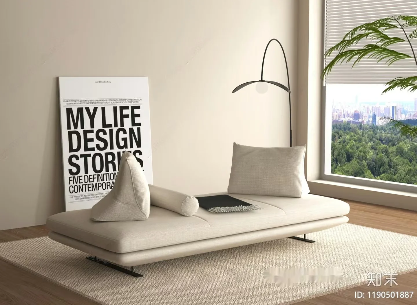 Modern Minimalist Interior 3D Model – 10052 – VRAY Render