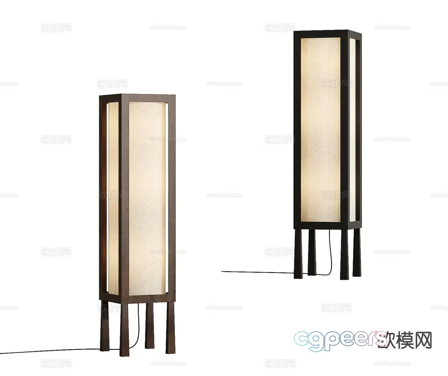 Wabi-sabi floor lamp artistic lamp 3d model