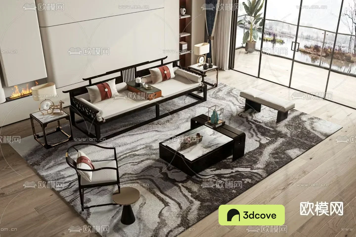 New Chinese style modular sofa