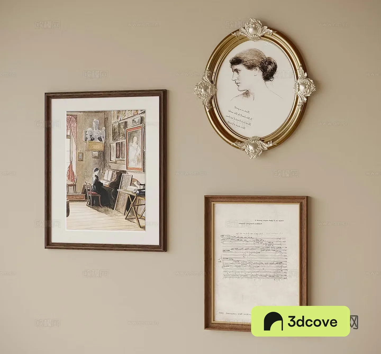 French hanging paintings bedside paintings decorative paintings