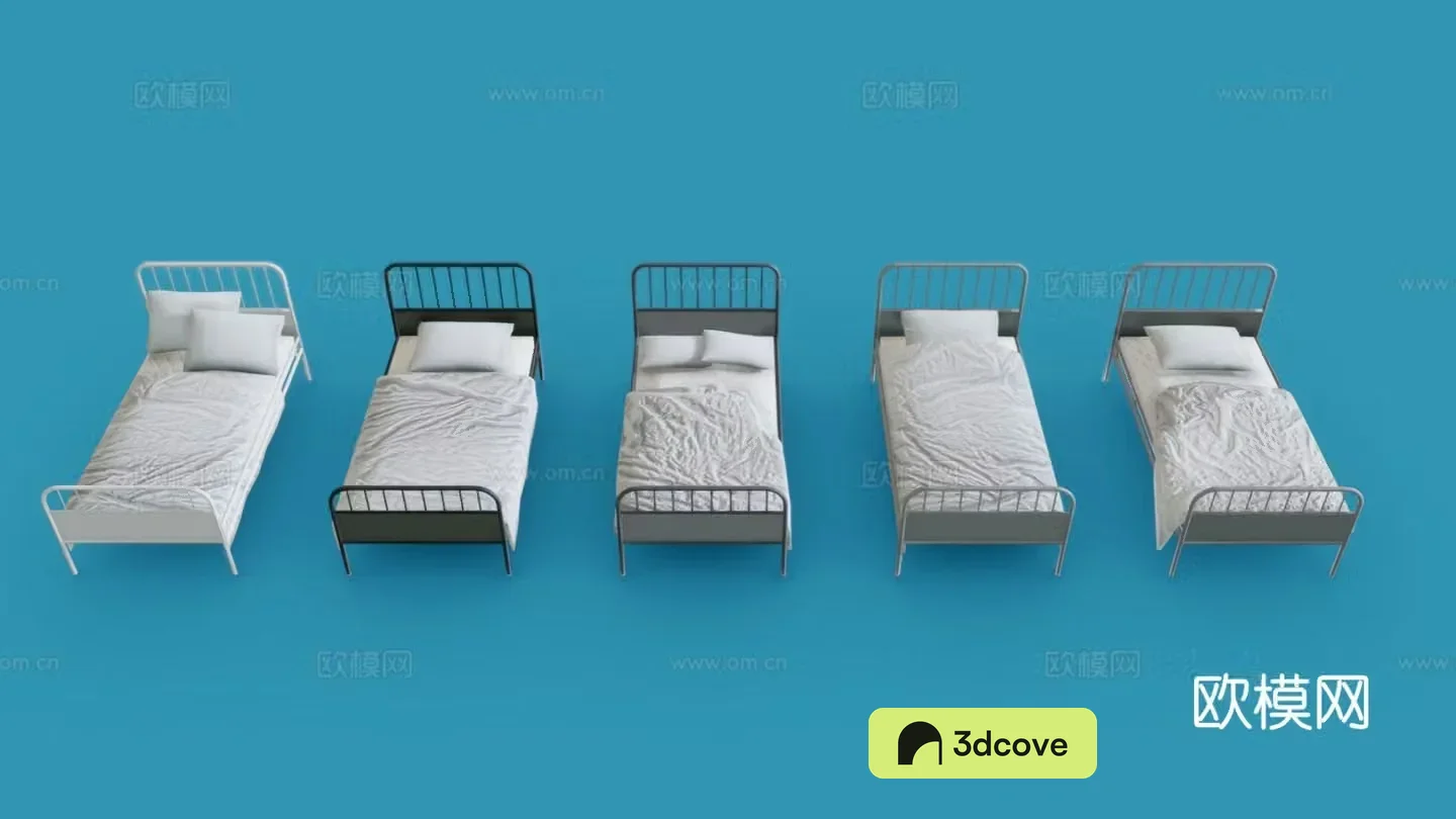 Modern single bed canopy bed wrought iron bed