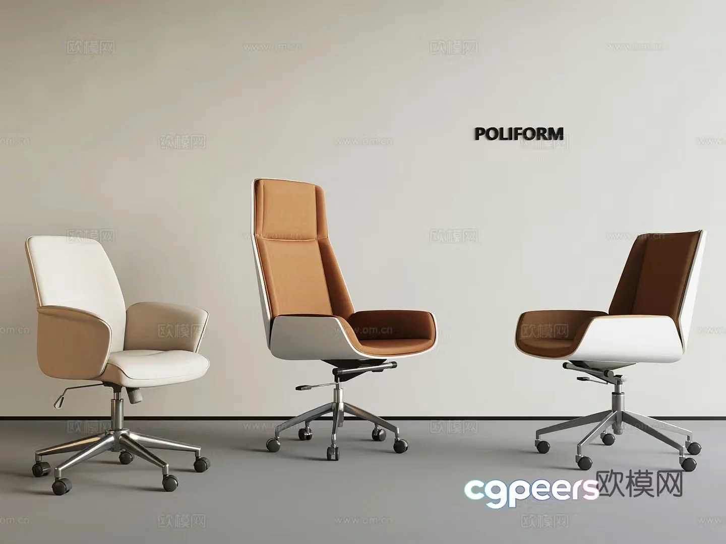 Modern office chair 3d model
