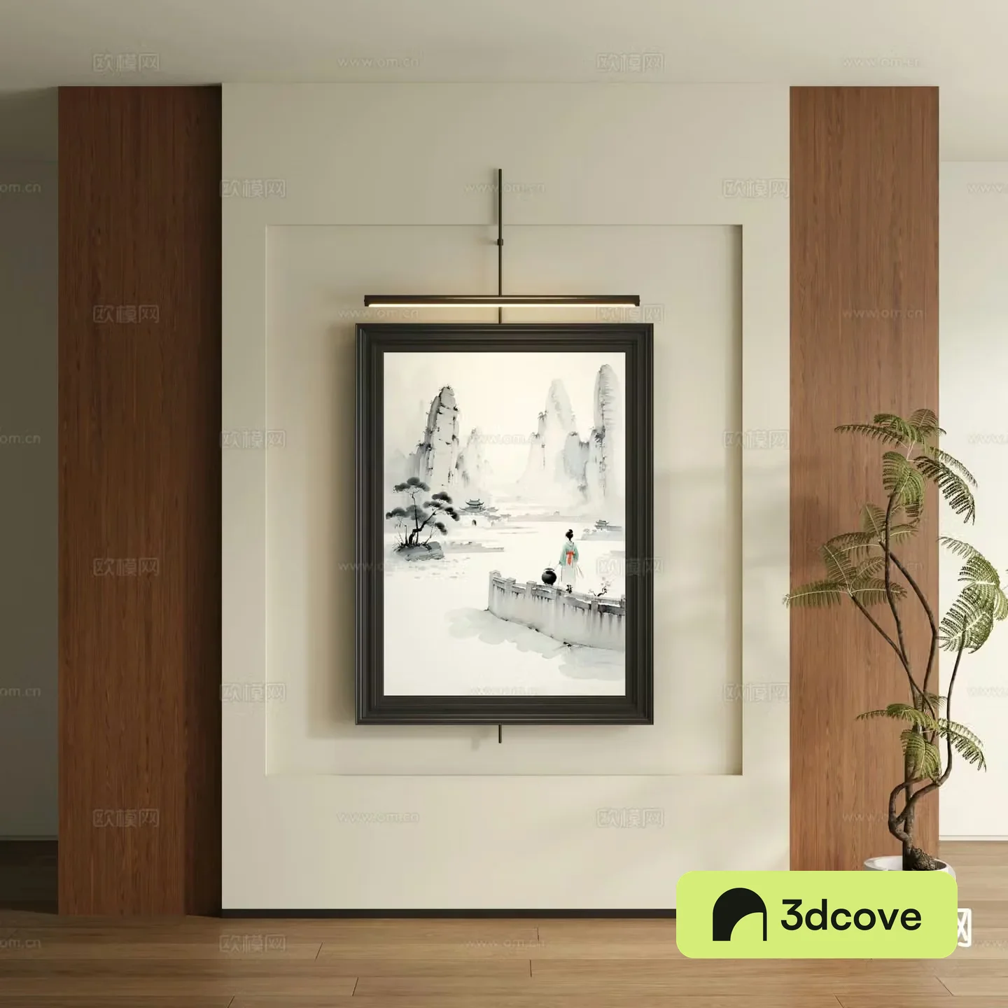 New Chinese style figure painting ink painting decorative painting