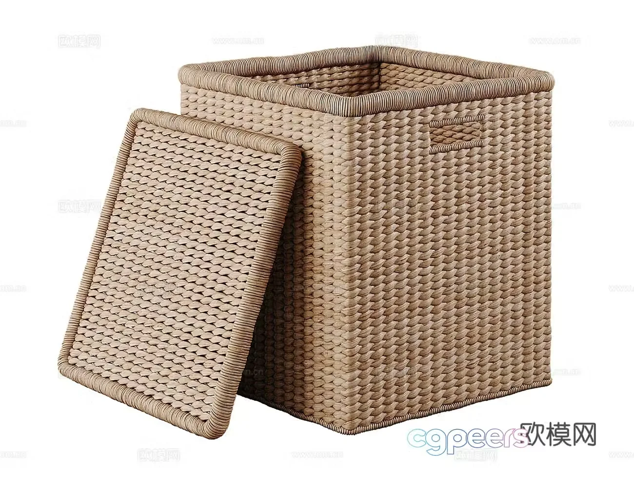 3D model of laundry basket