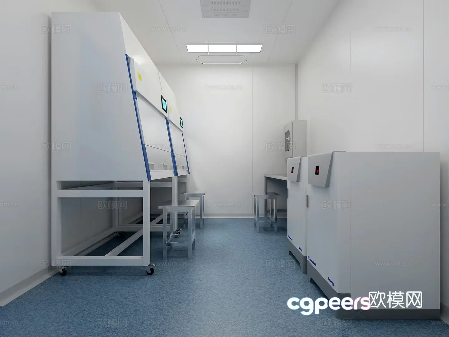 Modern laboratory 3d model