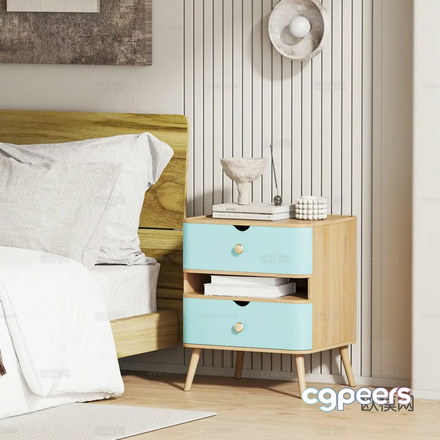Wasabi Bedside Table 3D Model